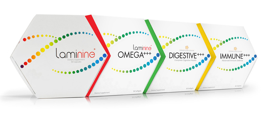 shop laminine, omega+++, digestive+++ and immune+++ supplements
